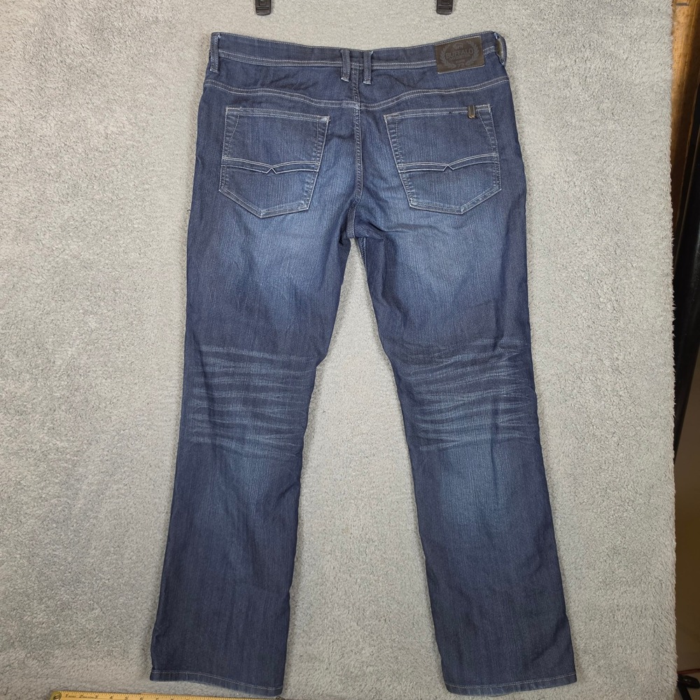 Buffalo Jeans Mens 38x32 Blue Excellent Straight Leg Stretch Denim Driven-X - Picture 4 of 9
